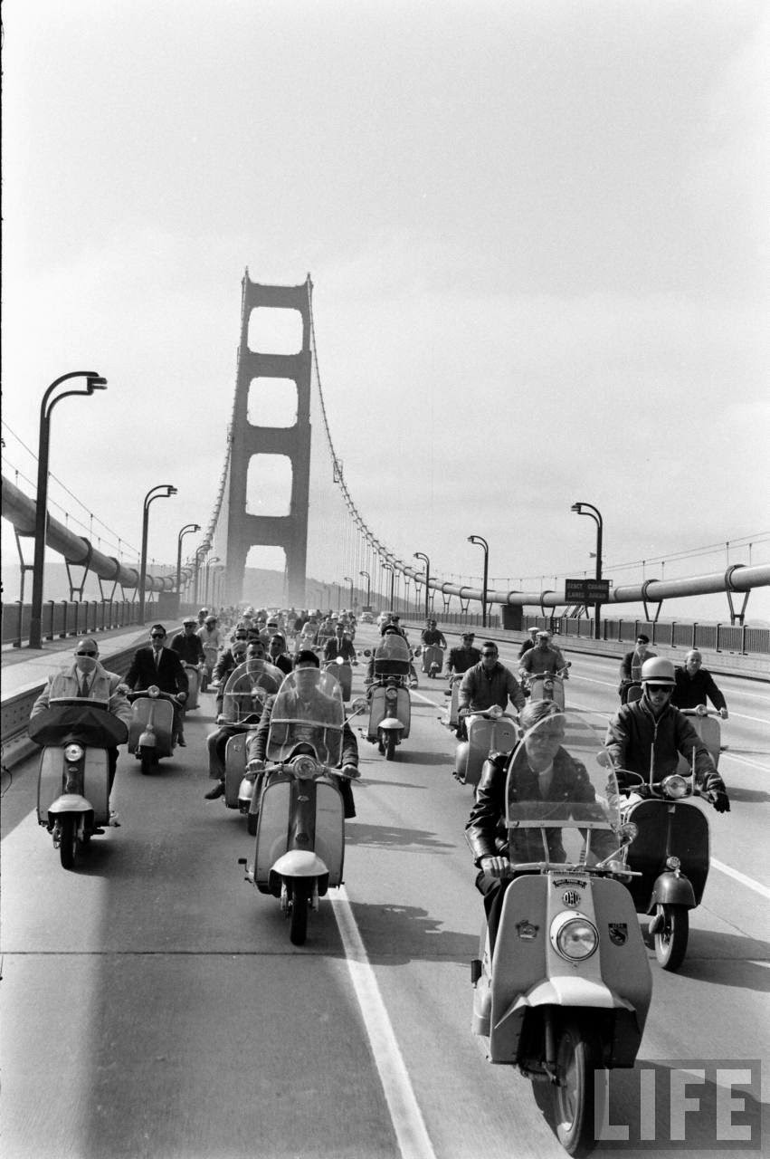 Motor Scooter Squabble in California in the 1960s 