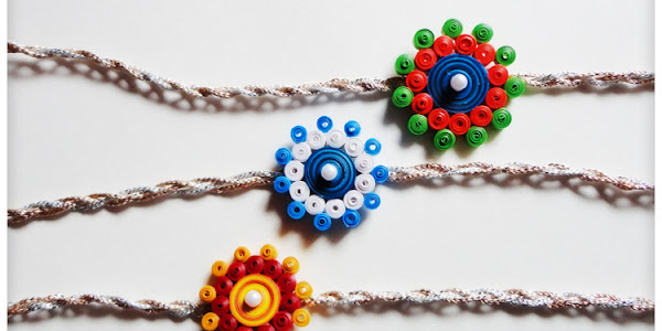 Paper Quilling: Quilled Rakhis