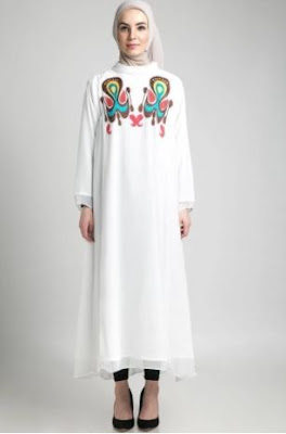 Gambar baju muslim motif etnik