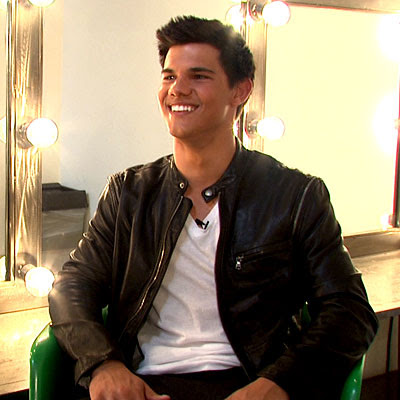 pictures of taylor lautner with his. Taylor Lautner on his Leather