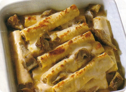 cannelloni ai carciofi