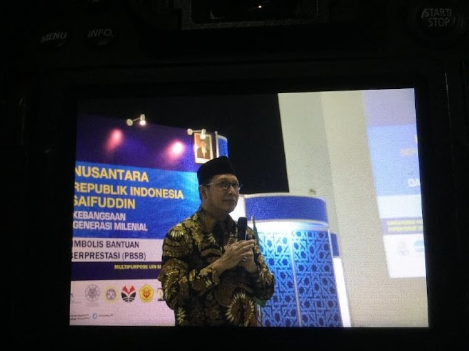 Di Halaqah Santri Nusantara, Menag Ajak Santri Lakukan Moderasi Agama