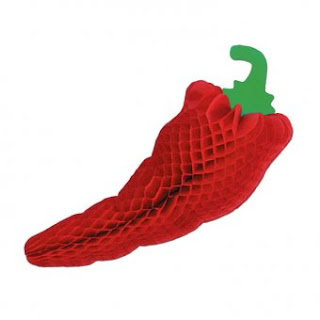 Mexican Chilli Pepper Honeycomb Decoration