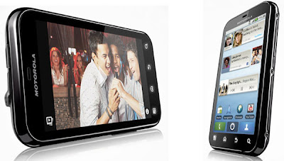 Motorola Defy display and side view