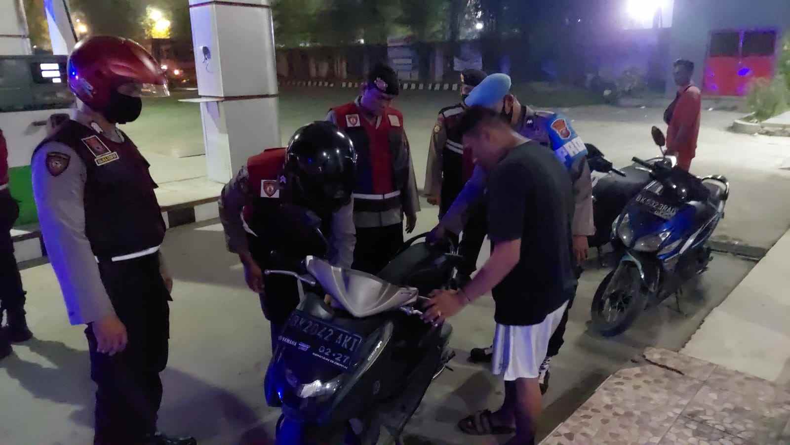 Antisipasi Geng Motor, Gabungan Polres Binjai Lakukan Patroli