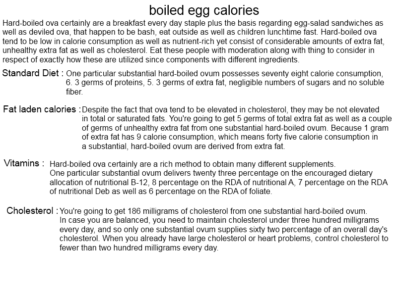 Boiled Egg Calories and Nutrition Facts ~ exerciseswork
