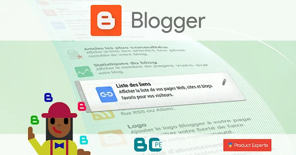 Blogger - Fiche technique du gadget LinkList