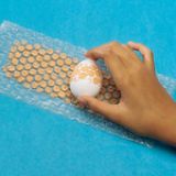 Egg Dyeing: Bubble Packaging Technique - Step 1