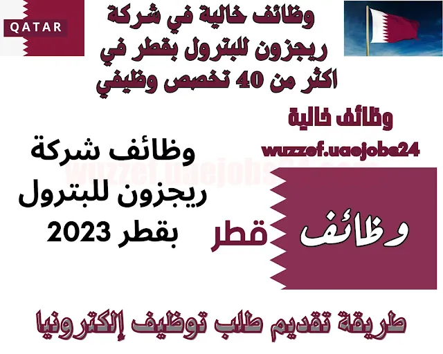 40 وظيفة في شركة ريجزون للبترول بقطر