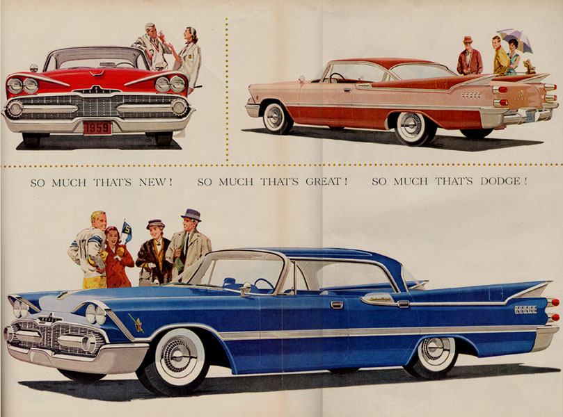 1959 Dodge Custom Royal Lancer Changes in design alone can lead consumers