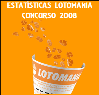 Estatísticas lotomania 2008 análises e comportamento das dezenas