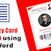 IDentity Card Design using MS Word - Lesson # 5