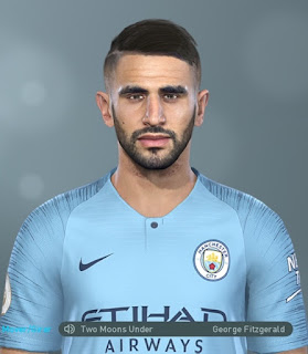 PES 2019 Faces Riyad Mahrez by Hugimen