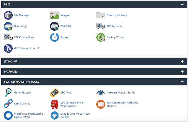 Menu cPanel Niagahoster