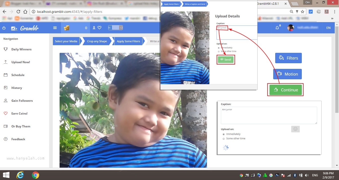 Cara Baru dan Gampang Upload Foto Di Instagram Lewat PC 