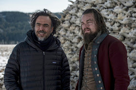 Iñárritu y DiCaprio en un descanso del rodaje