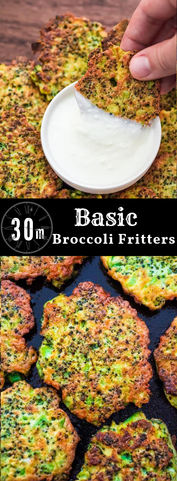 BASIC BROCCOLI FRITTERS #Vegetarian #Meals