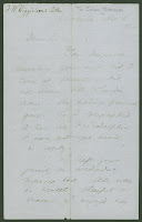 The first page of a handwritten letter.