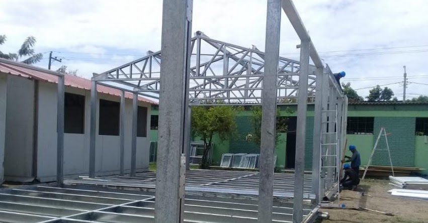 PRONIED: Iniciaron trabajos de instalación de módulos educativos para la IE San Ramón de Morropón en Piura - www.pronied.gob.pe