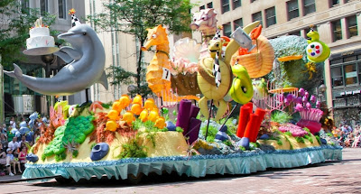 You can decorate your pioneer day float parade with many kinds of animals with many color.