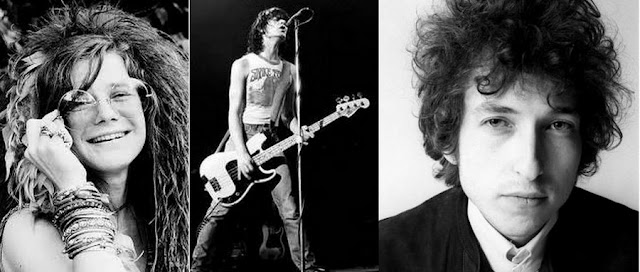Hóspedes famosos do Chelsea Hotel, em Nova York: Janis Joplin, Dee Dee Ramone e Bob Dylan