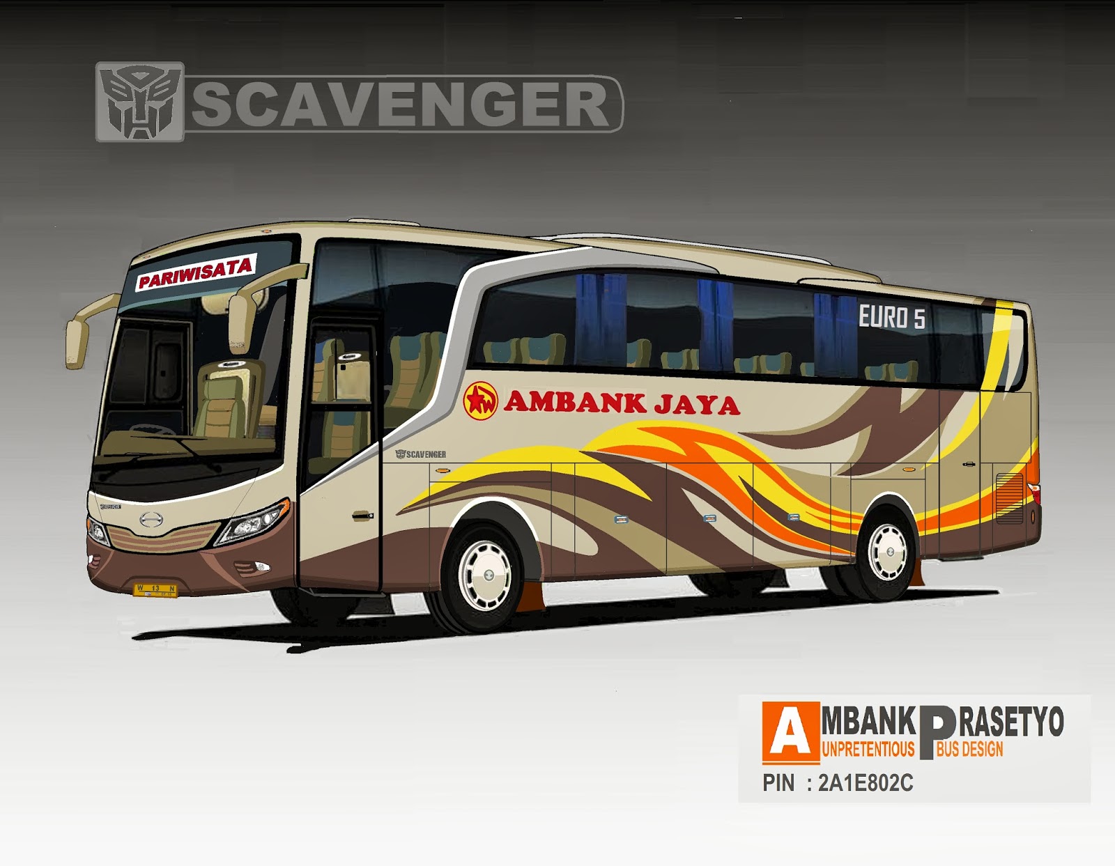 KAROSERI INDONESIA  DESIGN  BUS  2D SCAVENGER