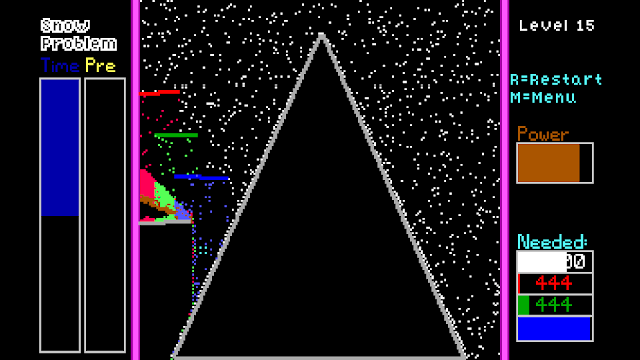 Screenshot of a level from Snow Problem