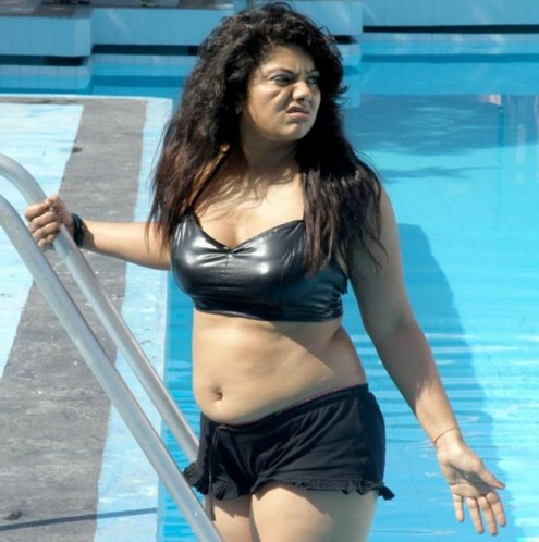 swathi verma in swimming pool