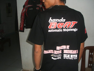 Honda BeAT Automatic Majalengka Kaos dan Jaket Hobama