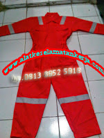 atau sering di sebut juga Wearpak Fire Retardant dimana fungsinya untuk Pekerjaan yang res COVERALL FIRE RETARDANT BAHAN COTTON