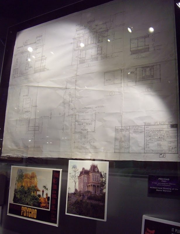 'Psycho House' architectural drawing on display