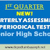 NEW! 1st Periodical Test  for Senior High School (SHS), SY 2019-2020