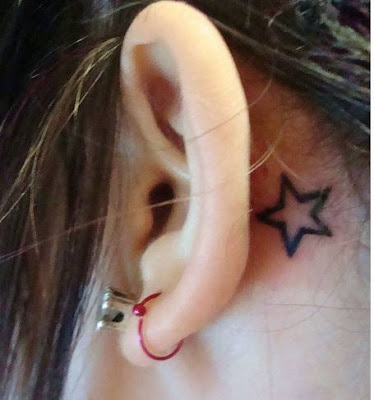 star tattoos for girls. girls tattoos stars on behind
