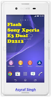 Flash Sony Xperia E3 Dual D2212 Using Flahtool