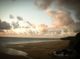 Festival on the beach, Cornwall