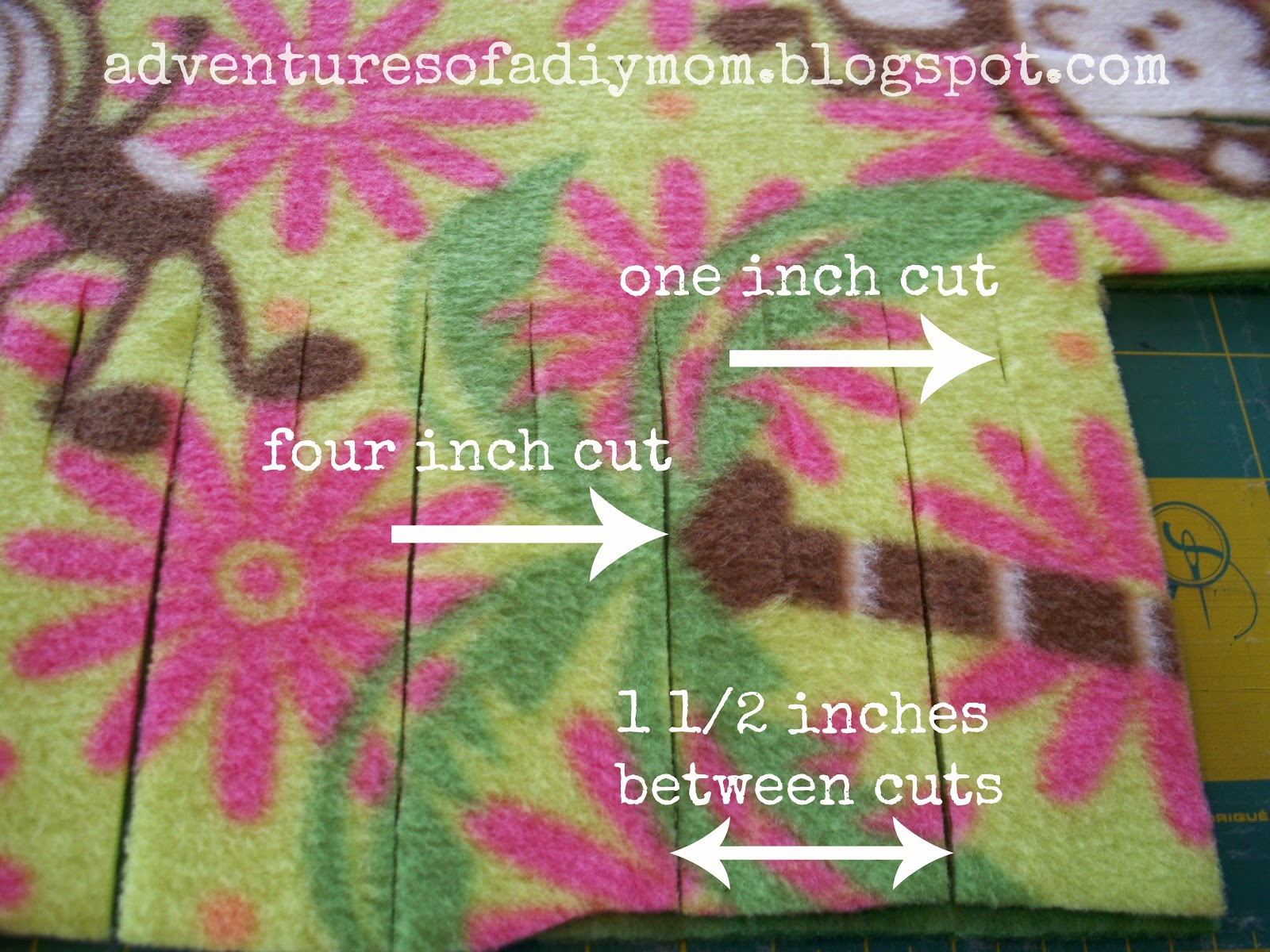 How To Make A No Sew Fleece Blanket Without Knots Adventures Of A Diy Mom