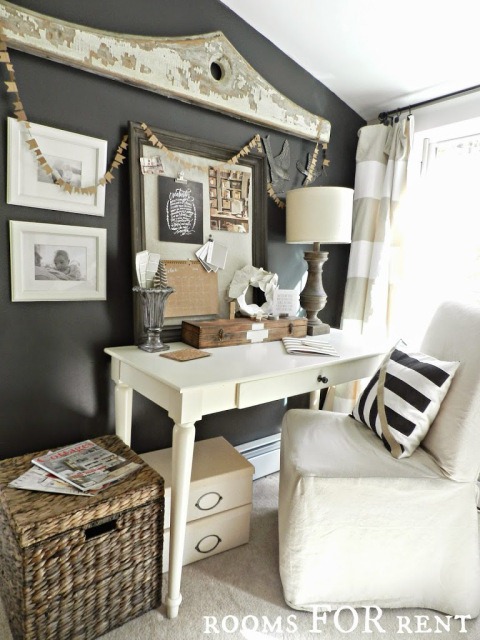 black accent wall