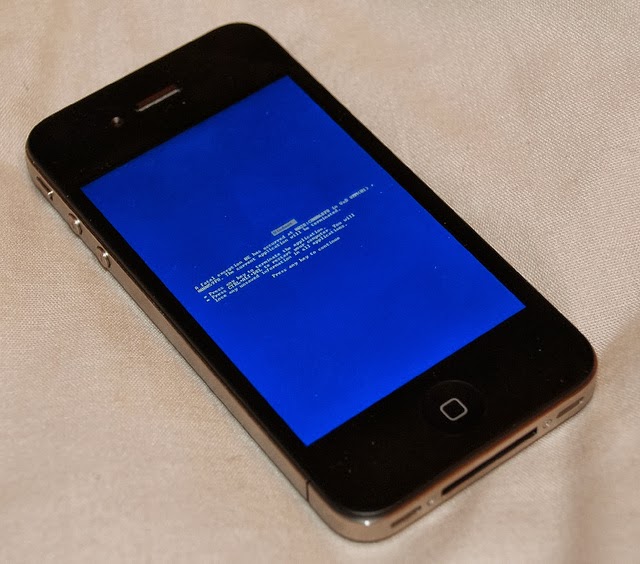 Iphone 5s blue screen of death
