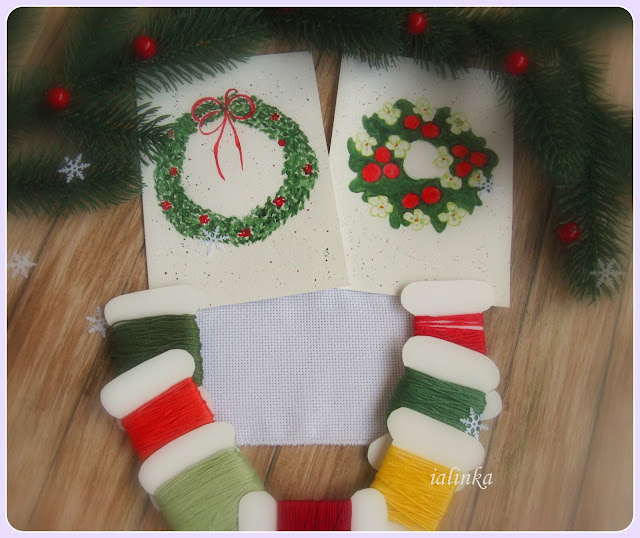  Card  design  "Christmas  Wreath"  Ellen  Maurer - Stroh.