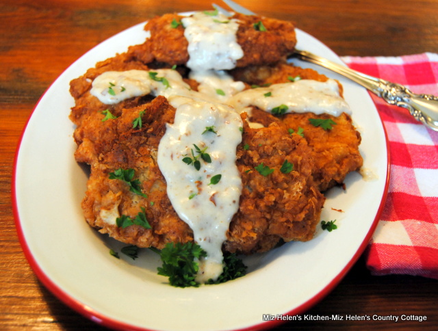 Fried Pork Cutlets With Thyme Gravy at Miz Helen's Country Cottage
