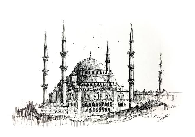 12 Adet Tarihi Istanbul Resimleri Cizimleri Karakalem Kolay