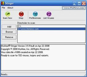 Descargar McAfee AVERT Stinger 10.2.0.325 gratis