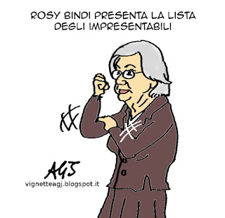 Antimafia, impresentabili, PD, Bindi, vignetta, satira