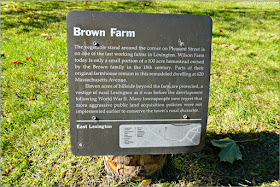 Placa de la Brown Farm, Lexington