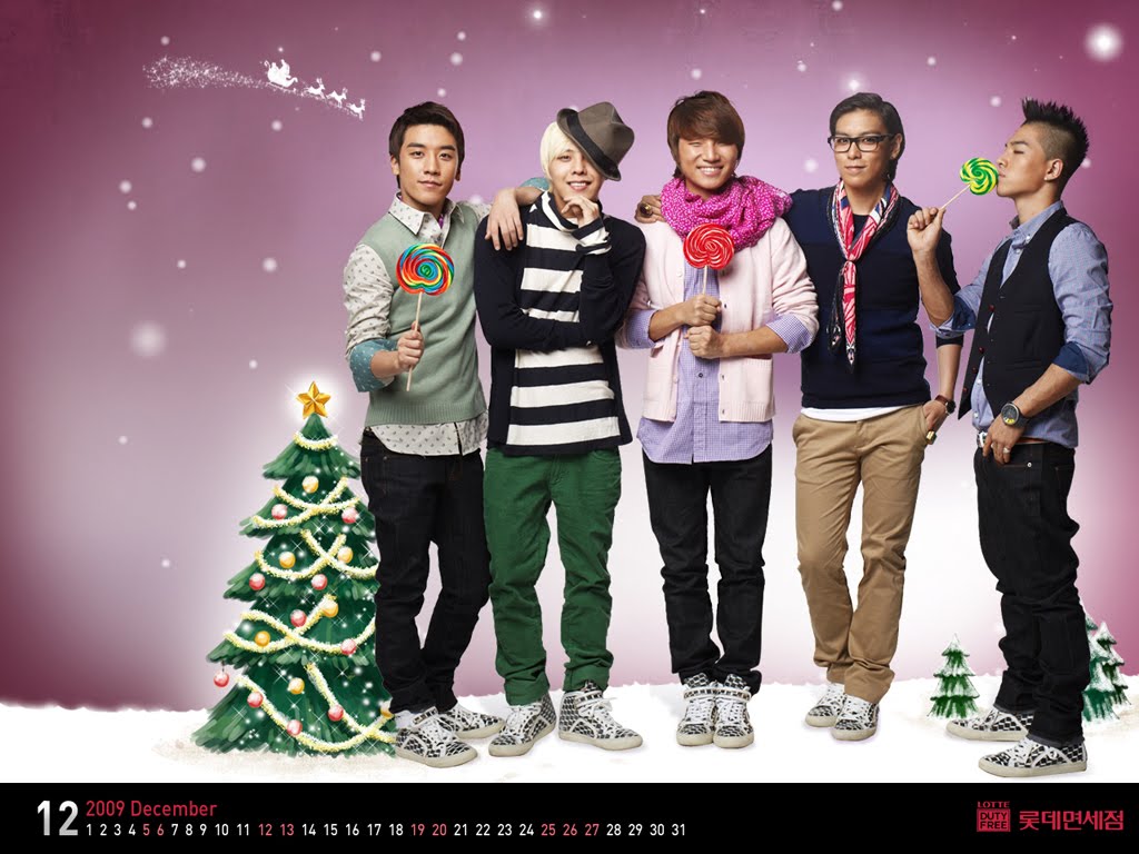 Wallpaper] Lotte December 09 - Big Bang. Japan. Korea