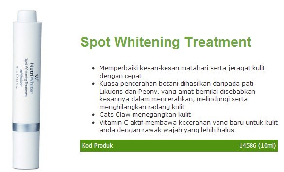 jeragat hilang cepat dengan spot whitening treatment