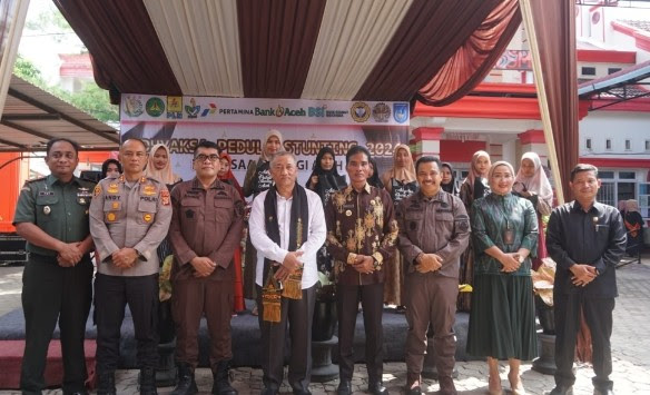 Kajati Aceh Launching Gampong Binaan Adhyaksa Peduli Stunting Tahun 2024  