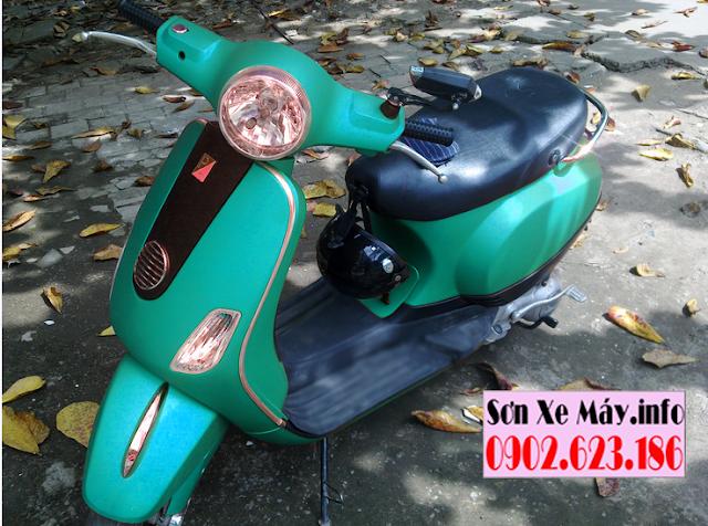 Mẫu sơn phối màu xe Vespa LX nhám cực đẹp