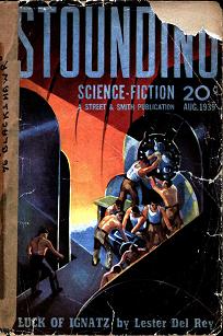 Cover of August 1939 British edition of Astounding Science-Fiction magazine