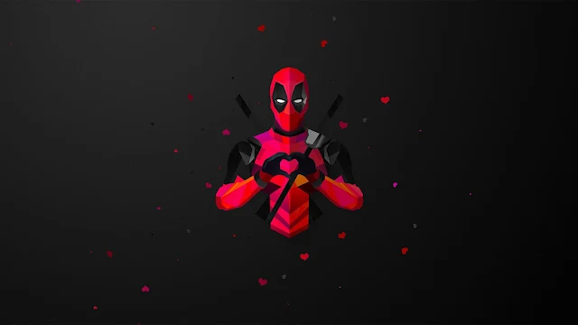 Deadpool in Love wallpaper. 